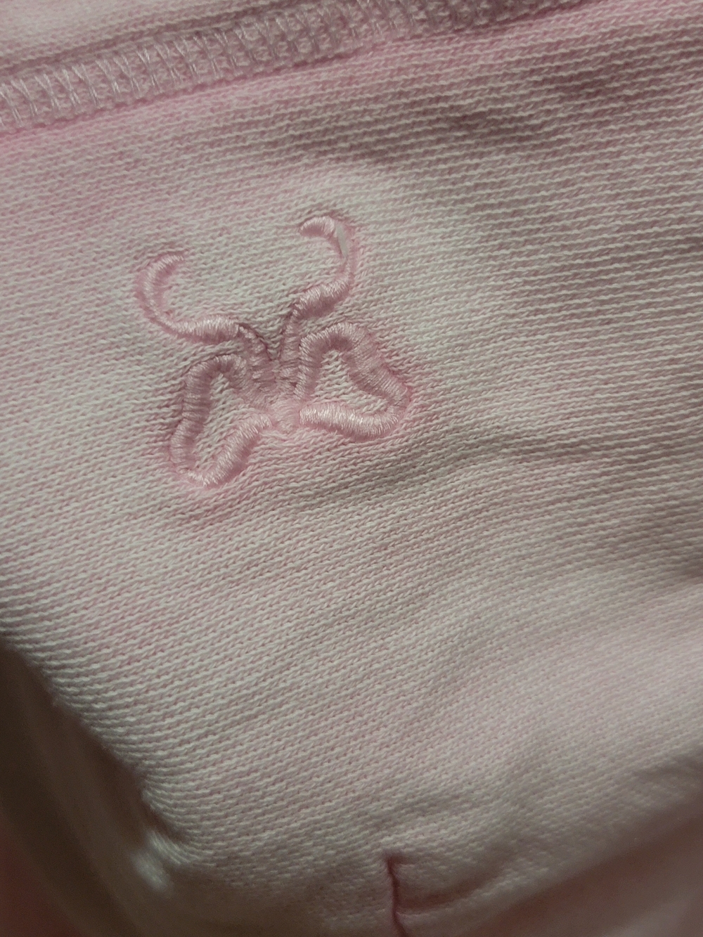 Victoria's Secret PINK Light Pink Ribbon Graphic Hoodie Medium - Picture 4 of 5